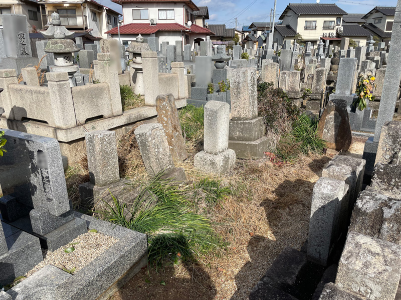 倉敷市中島高蔵寺境内墓地　無縁墓石の寄せ墓整理施工事例